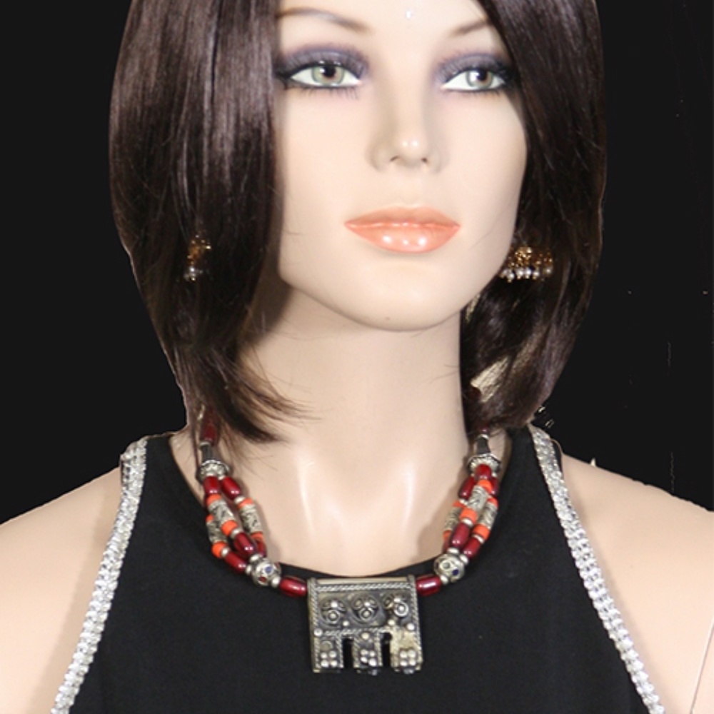 Vintage Silver Pendant Necklace from South Asia